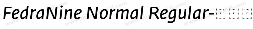 FedraNine Normal Regular字体转换